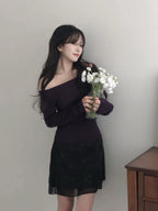 【🍇秋冬新色】Basic Off Shoulder Top