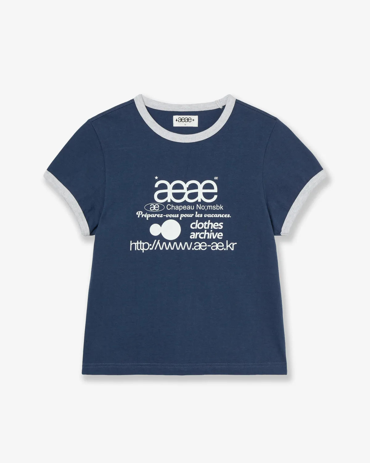 aeae - WEB LOGO RINGER TEE