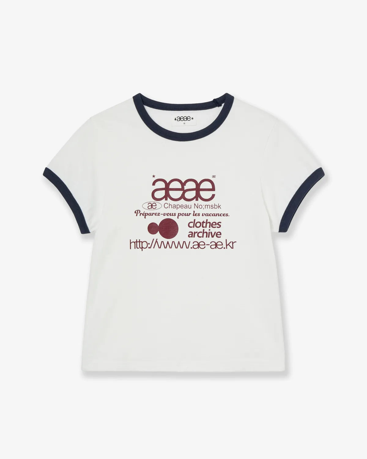 aeae - WEB LOGO RINGER TEE