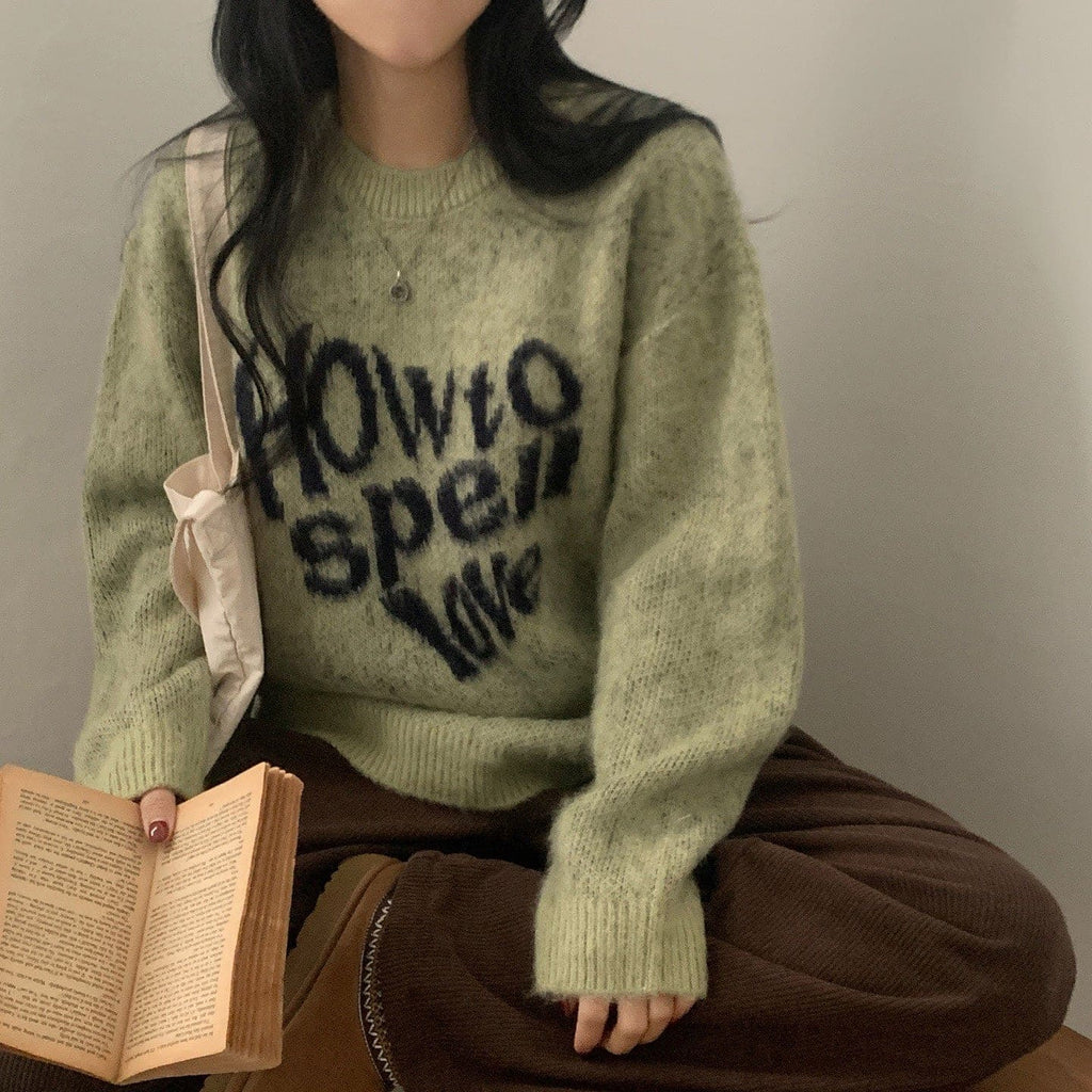 【柔軟厚實】How To Spell Love Knit