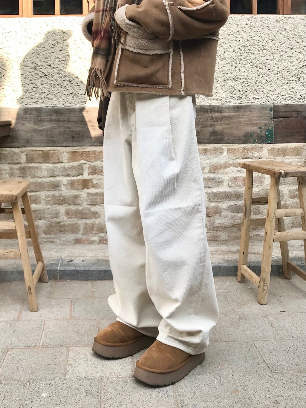 【🧸Corduroy Wide Jeans】