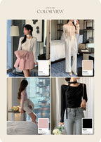 【🩰Ballet Core】Drape Shirring Tie Set