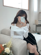 Opening Half Off Shoulder Top
