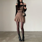 [Savage]緊身胸衣+百褶裙套裝