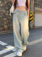 【Y2K Vibe】Cloud Cool Wide Jeans