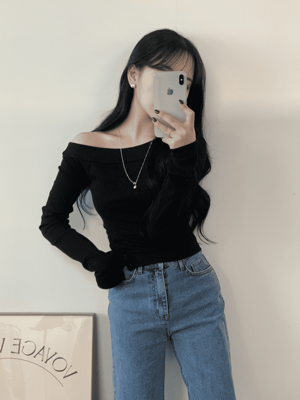 Waist-Gathered Off-Shoulder Top