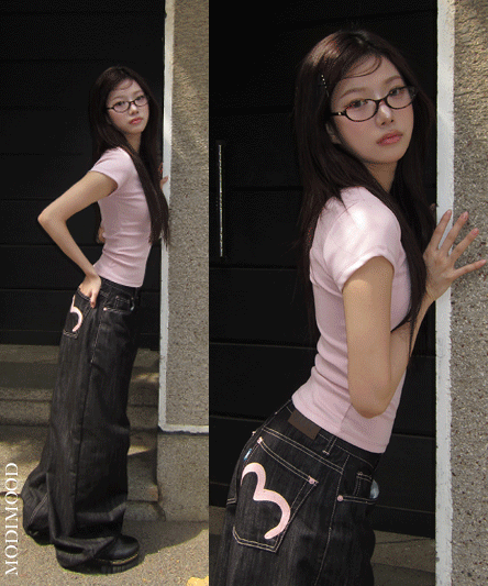 【OOTJ】Pinky Wide Jeans