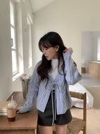 Palette Eyelet Ribbon Cardigan