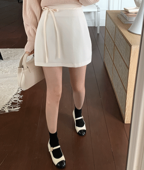 【簡約百搭】Spring Ribbon Skirt