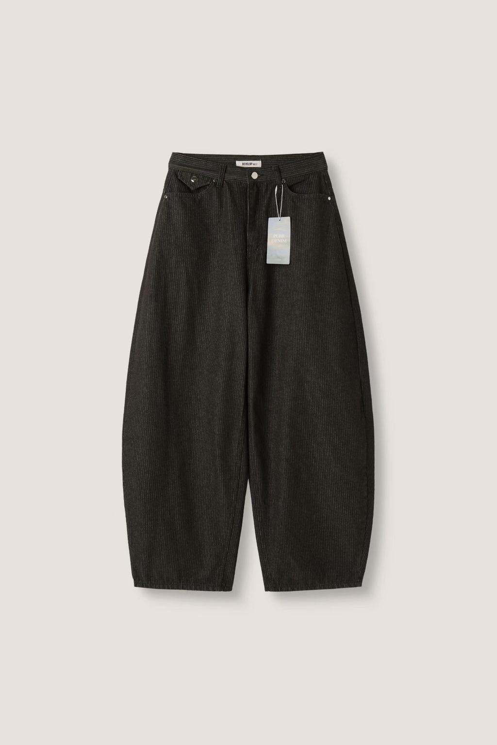 【神褲版型】Stripe Wide Pants