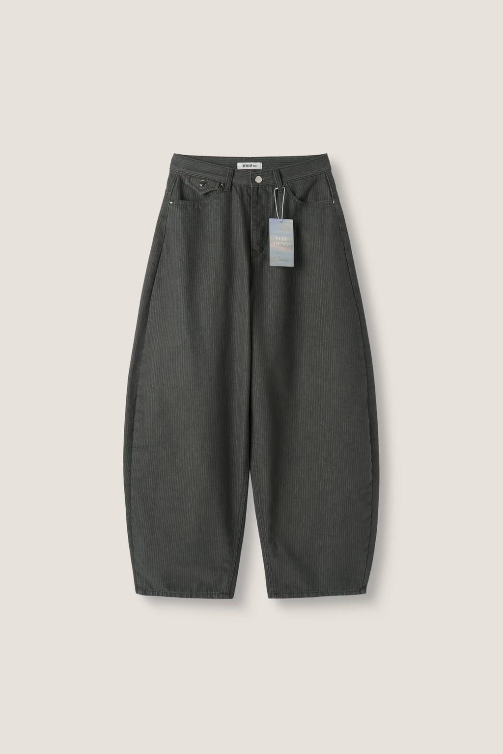 【神褲版型】Stripe Wide Pants