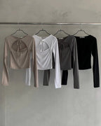 【🩶Korean Style Sexy】Ribbon Top 