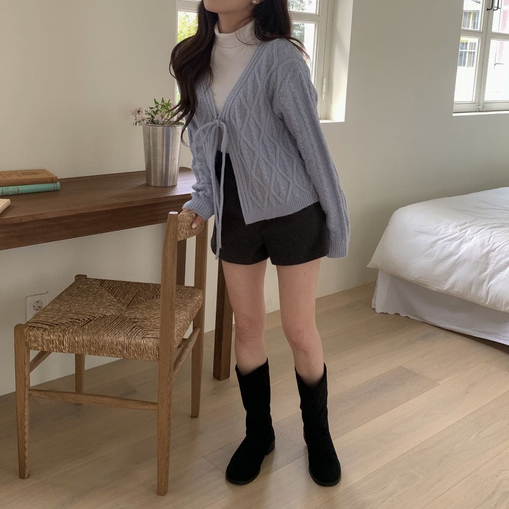 Palette Eyelet Ribbon Cardigan