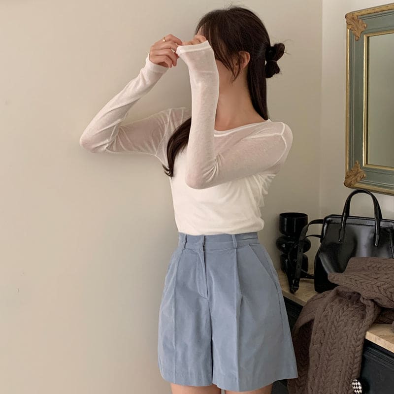 [Can be layered] Tencel Basic Tee