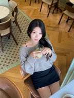 Orders surge! Basic loose-fitting knit long-sleeved shirt