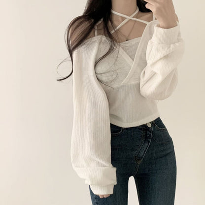 Off Shoulder Pretzel Top Set