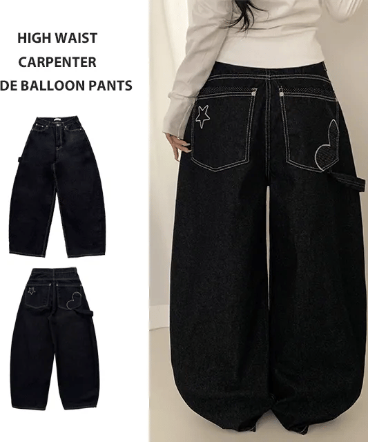 【彎刀神褲】Star Heart Jeans