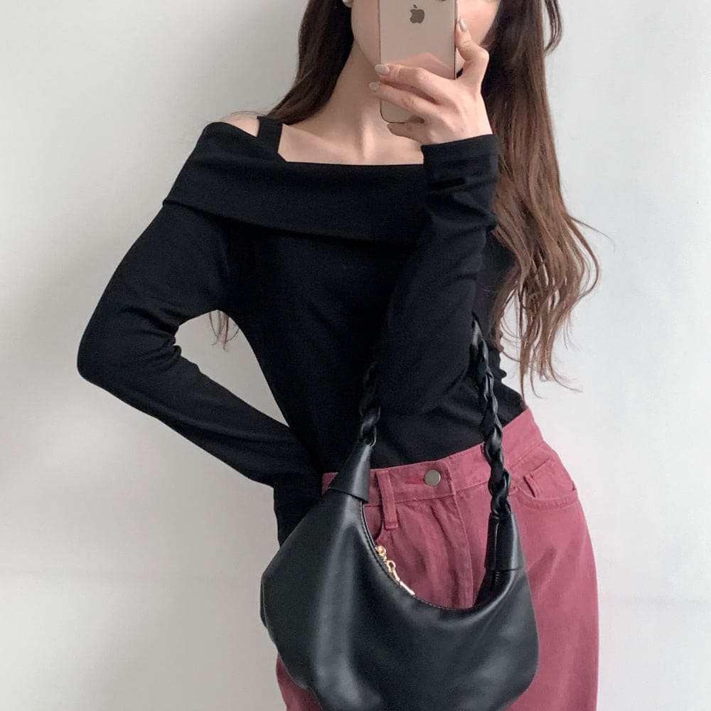 Opening Half Off Shoulder Top