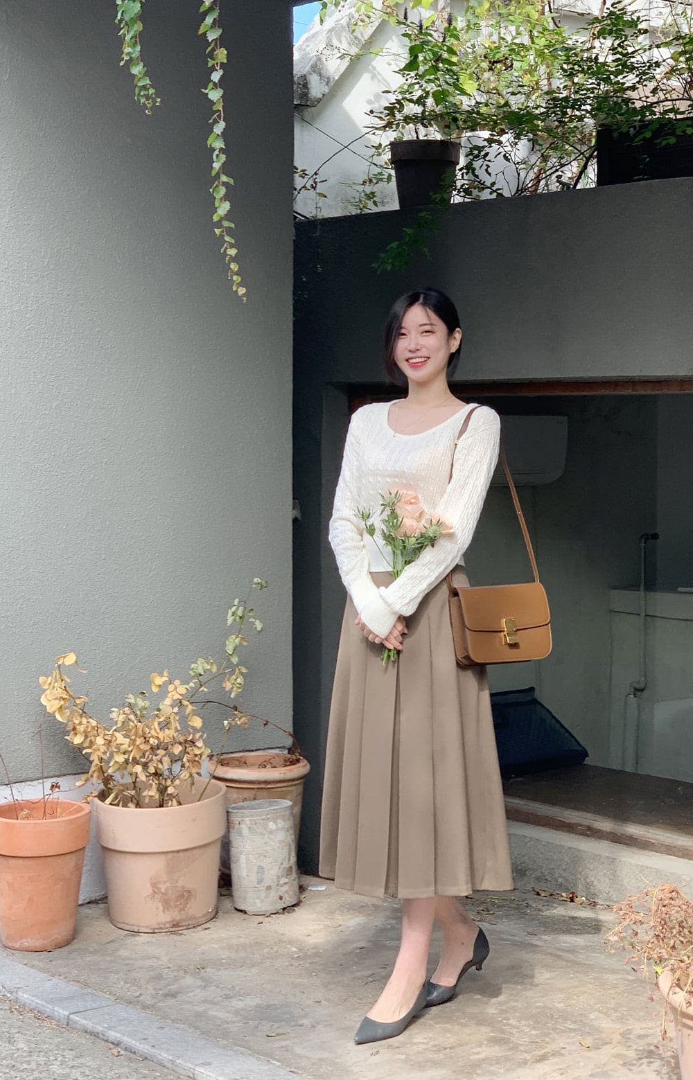 【🌷Soft】Pretzel Cable U-Neck Knit