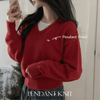 【🌷春裝新品】Label V-Neck Knit