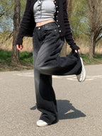 【Y2K Vibe】Cool Wide Jeans
