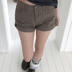【顯瘦捲邊褲】Slim Fit Cuffed Shorts