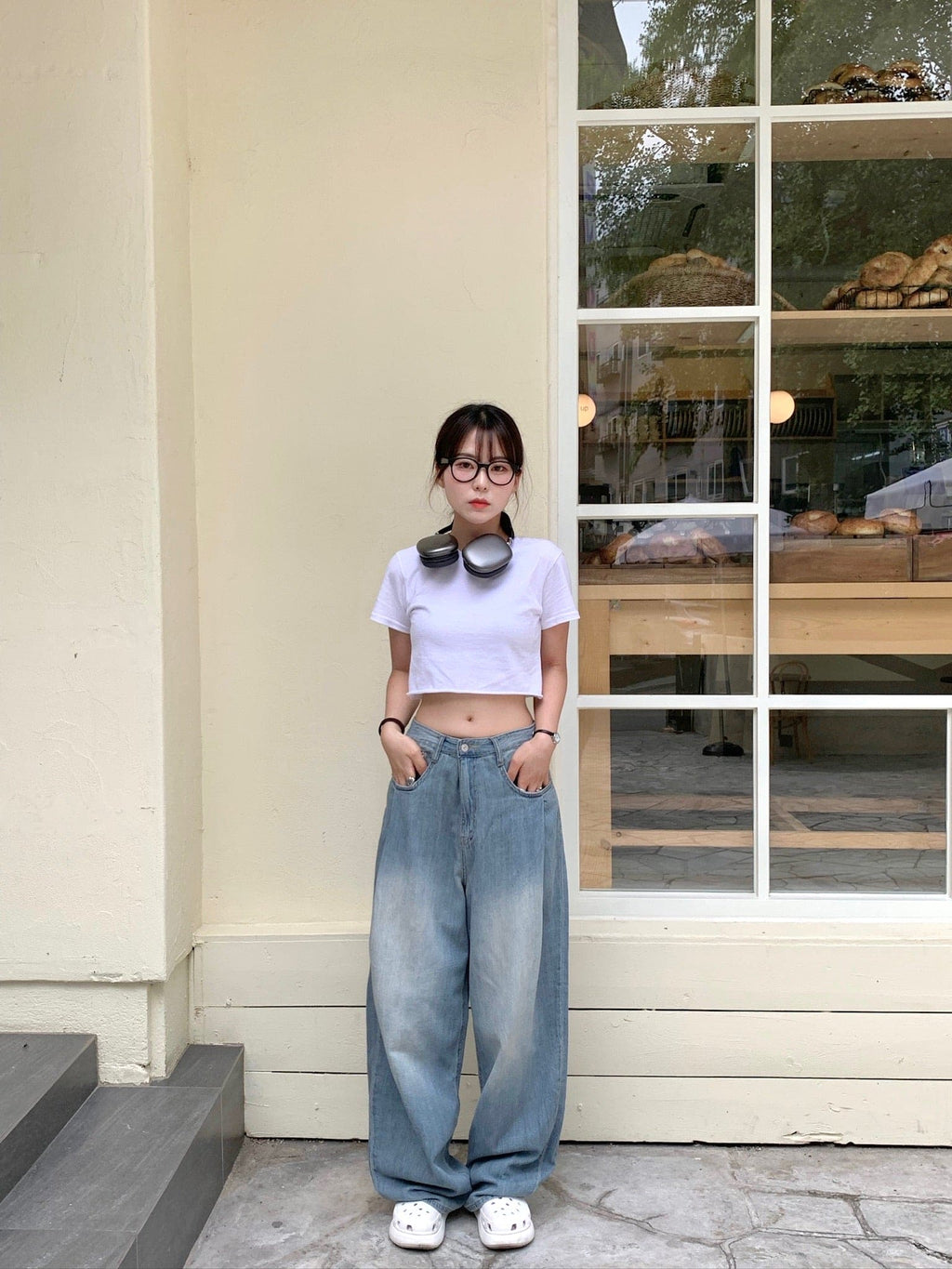 [Summer Fabric] Fresh Pintuck Wide Denim