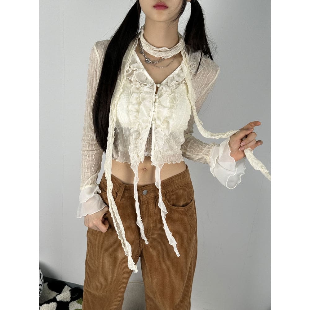 【🩶KARINA's Pick】Frilly Muffler Set 