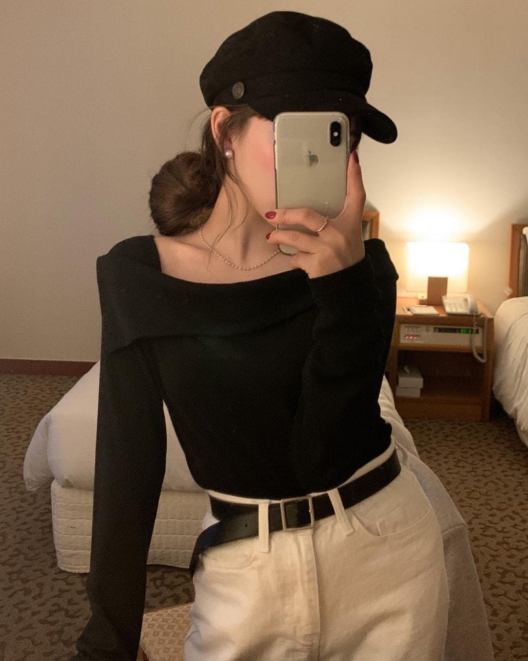 Winter First Love Off Shoulder Top