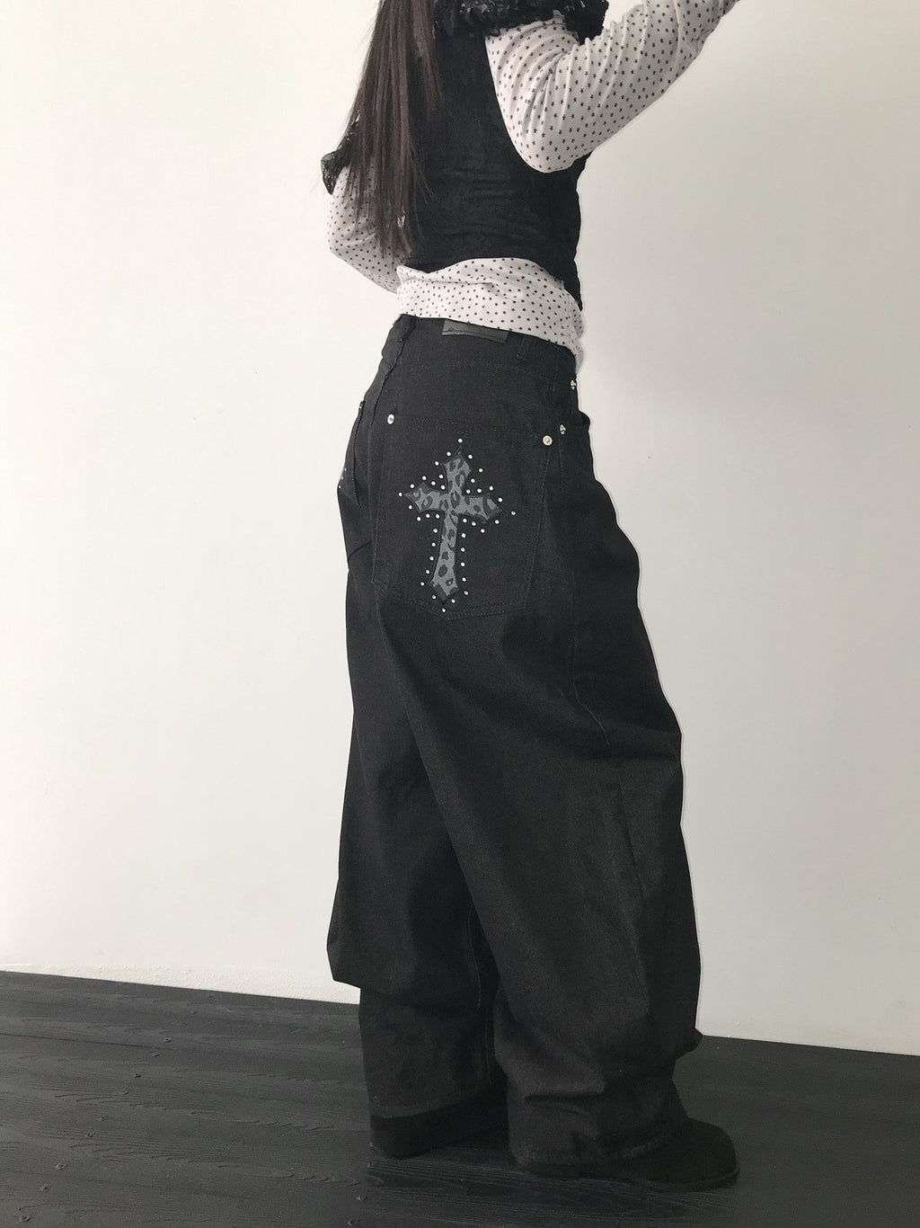 【Divine Pants Series】Cross Back Jeans 