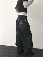 【Divine Pants Series】Cross Back Jeans 