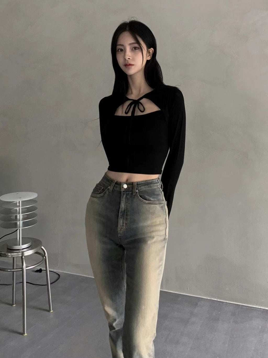 【🩶Korean Style Sexy】Ribbon Top 