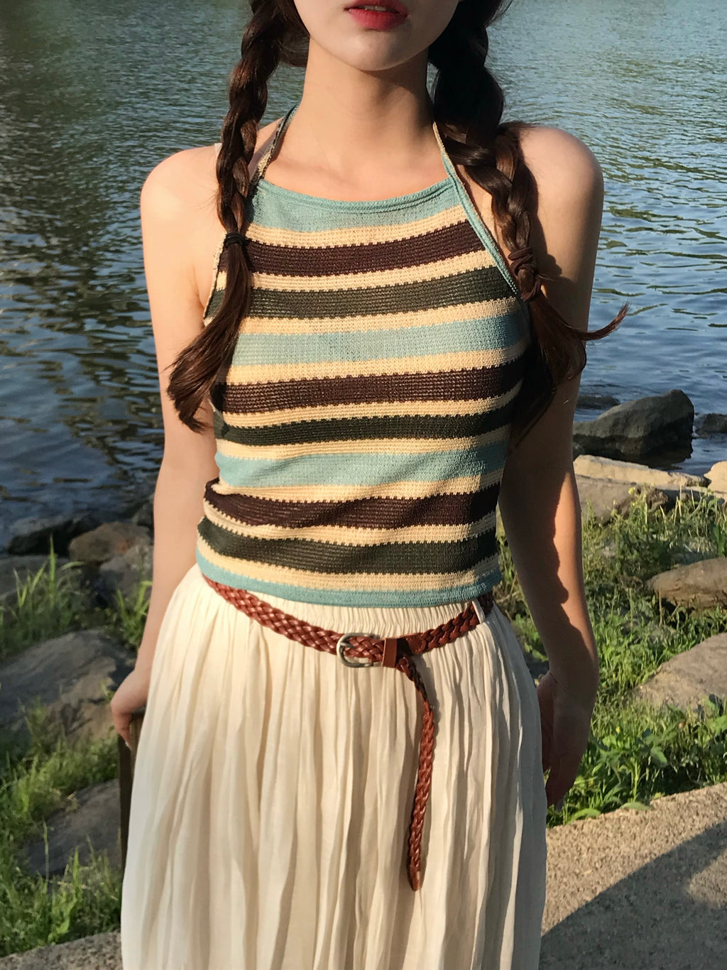 【夏日度假】Stripe Sleeveless