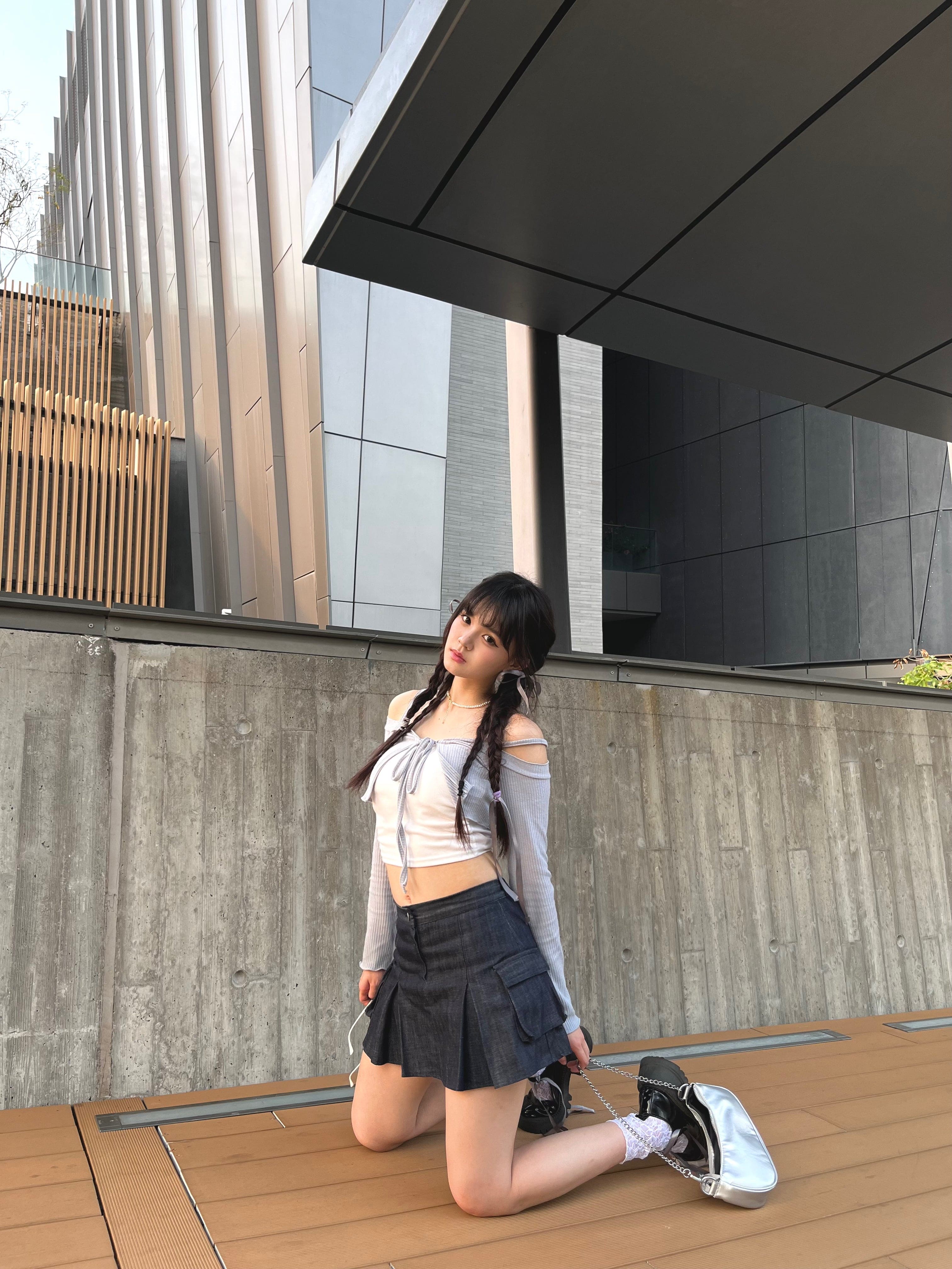 Y2K Denim Cargo Skirts