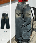 【🖤y2k vibe】Back Wide Jeans