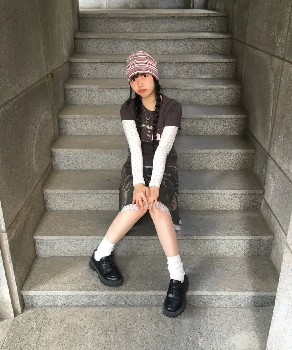 aeae - LAYERED SKIRT