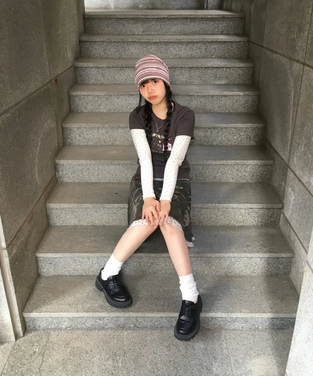 aeae - LAYERED SKIRT