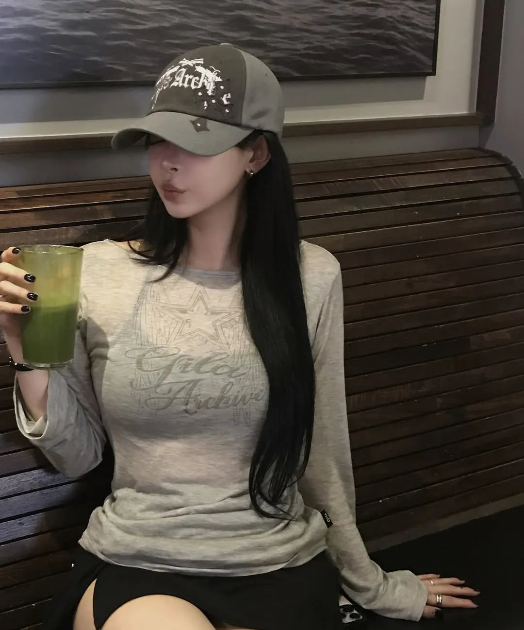 【JISOO同款】STAR WING SHEER LONG SLEEVE