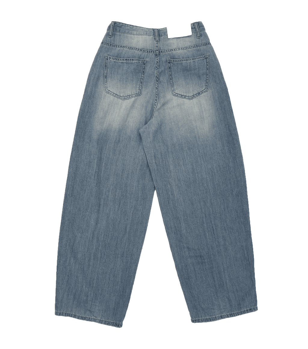 [Summer Fabric] Fresh Pintuck Wide Denim