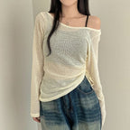 【🍂y2k autumn】Unbalanced Charm Knit 