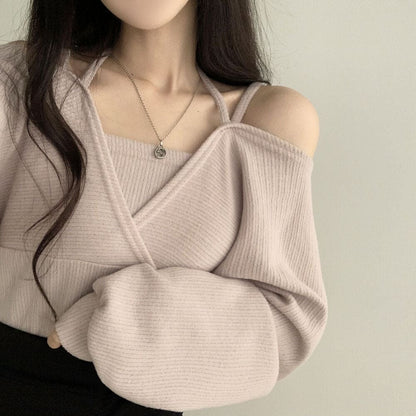 Off Shoulder Pretzel Top Set