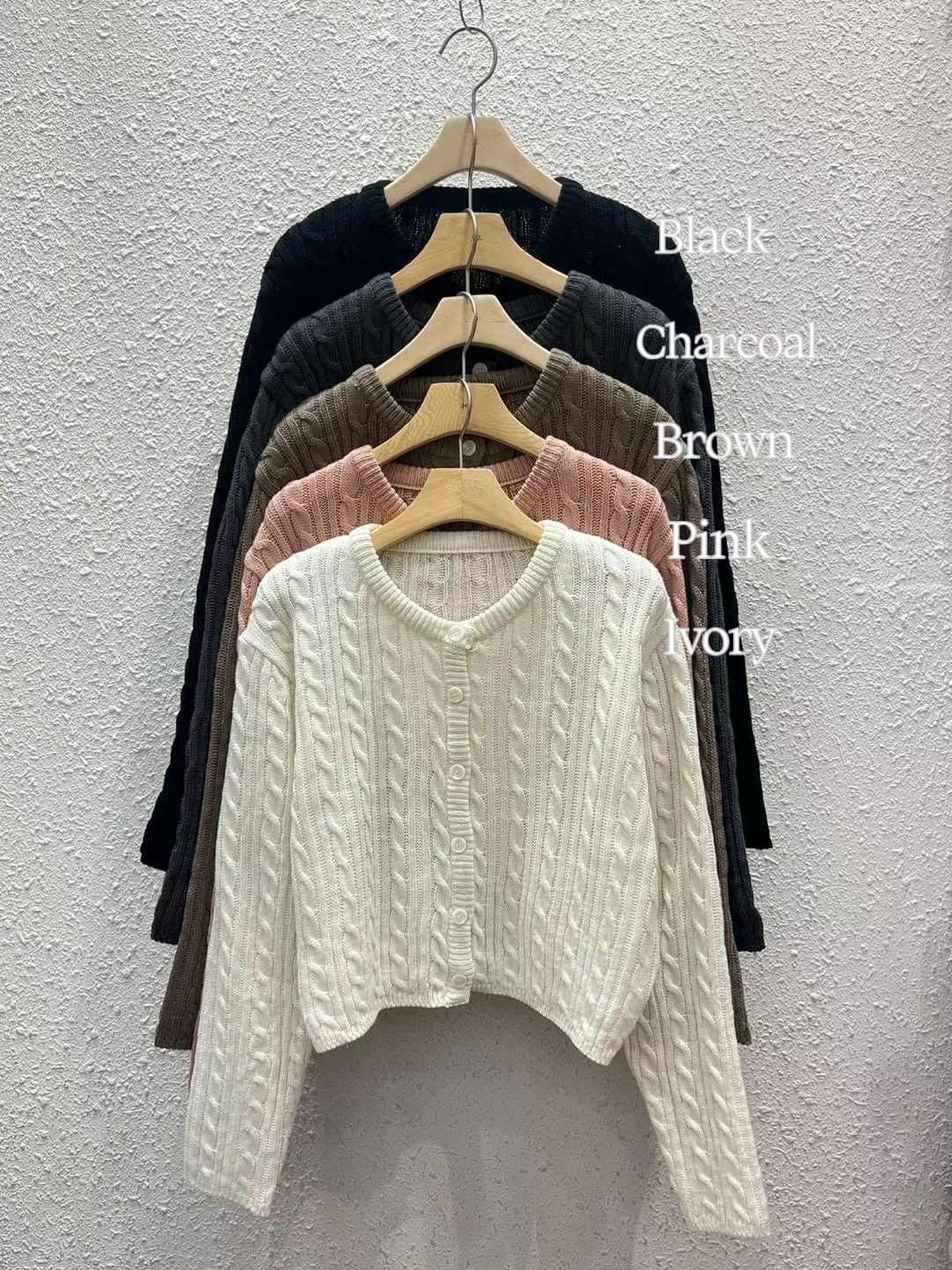 【Autumn/Winter Minimalist】Cable Cardigan 