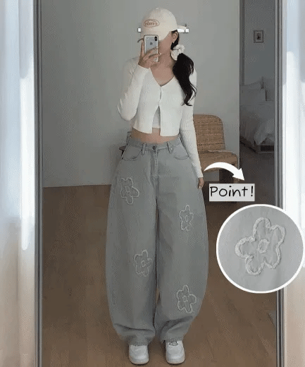 【神褲系列】Flower Jeans