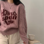 【柔軟厚實】How To Spell Love Knit