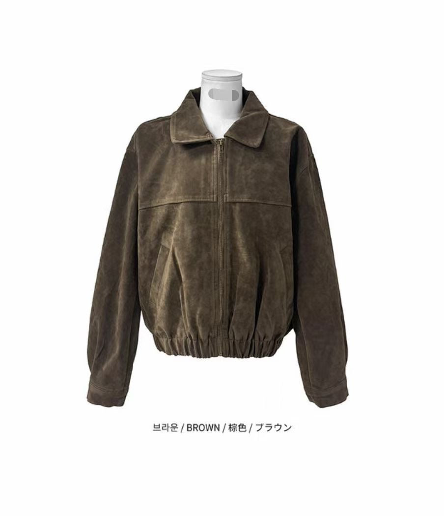 【🤎柔軟麂皮】Jumper Jacket