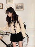 Thick pleated skirt for autumn and winter