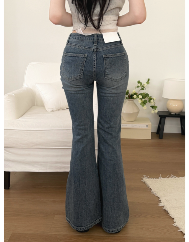 Cat Brush Flare Jeans