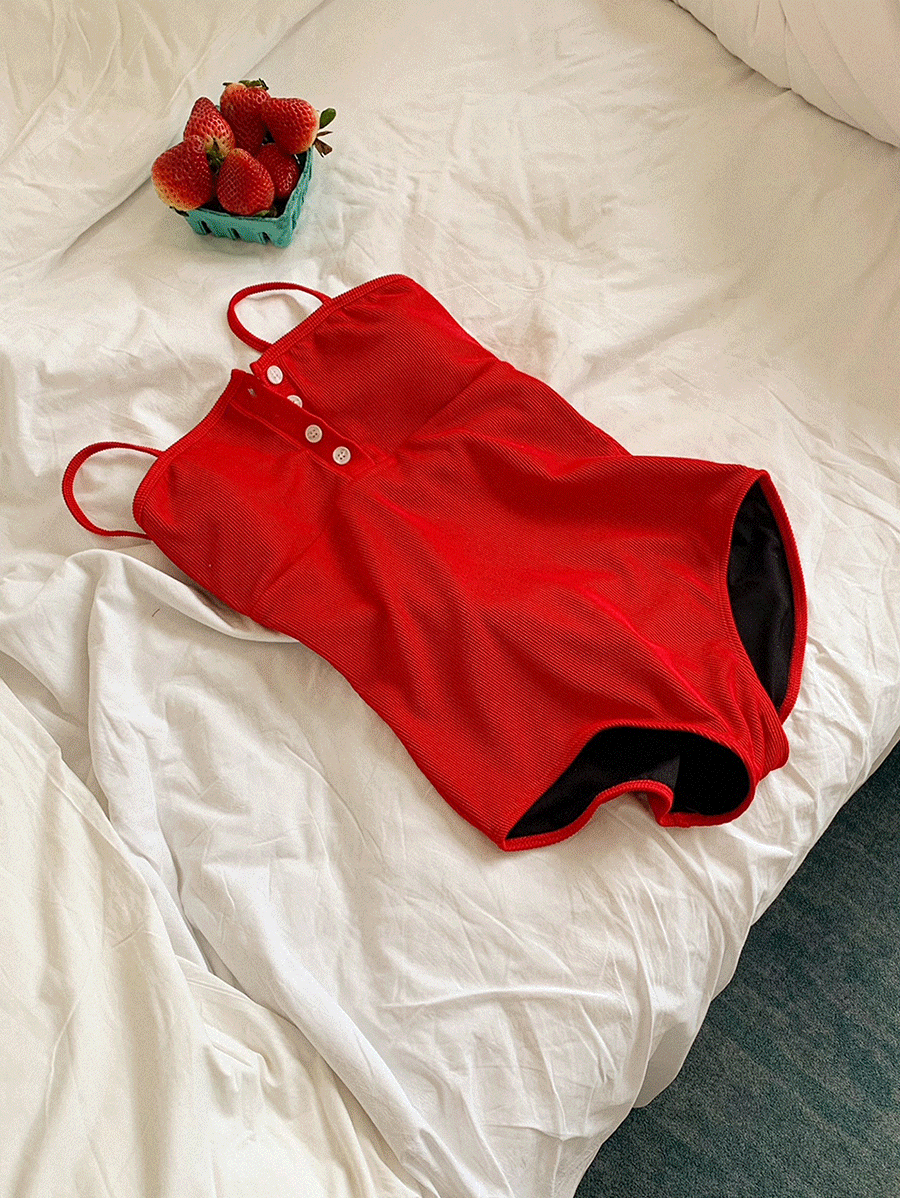 【🍒簡約入門】New Button Monokini