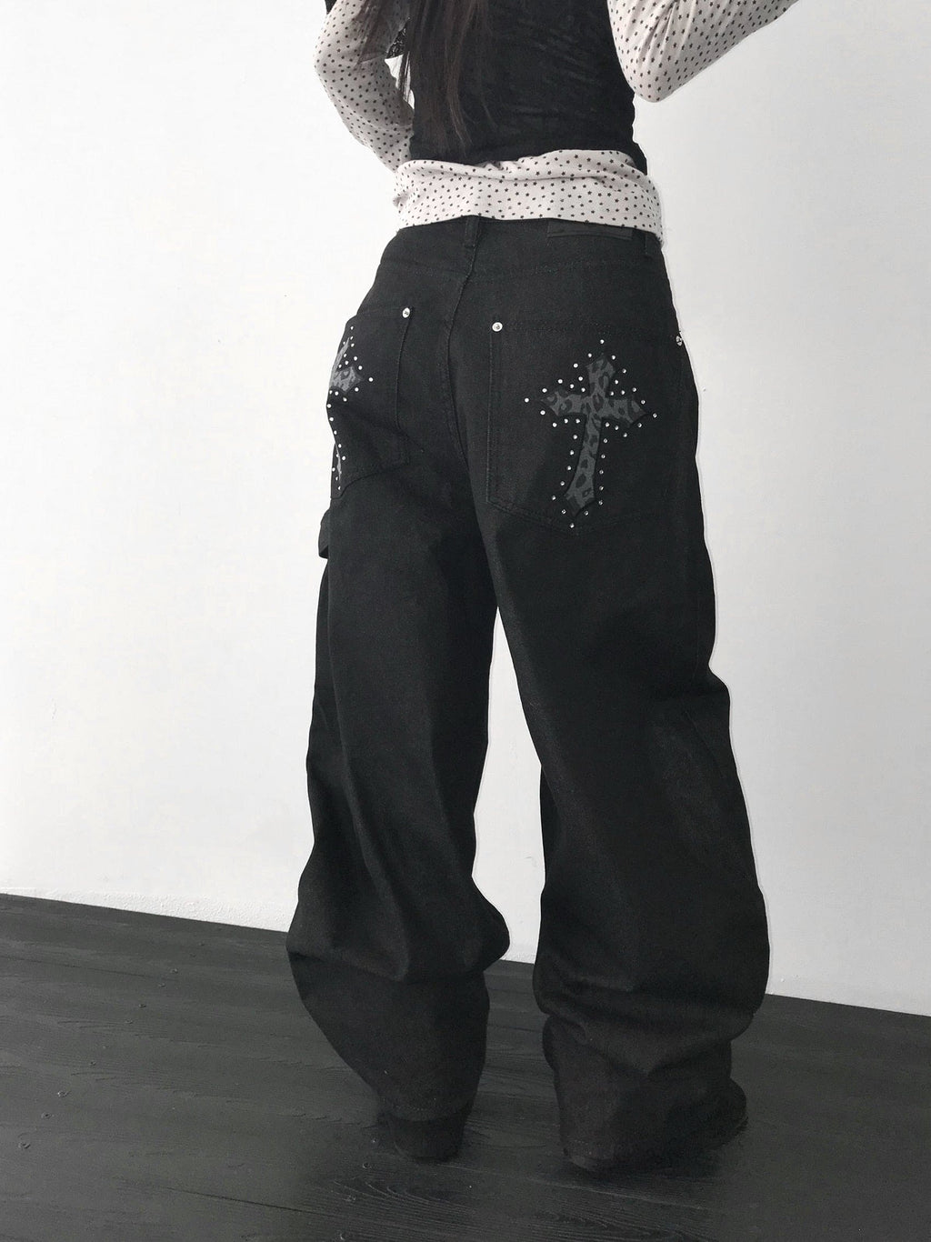 【Divine Pants Series】Cross Back Jeans 
