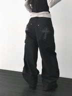 【Divine Pants Series】Cross Back Jeans 